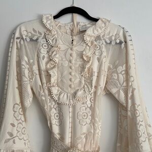 Zimmerman Lace Floral Ruffle dress